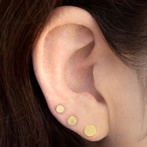 Dot Stud Earrings - 3 sizes available
