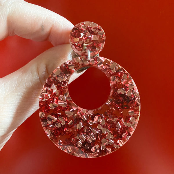 ECLIPSE Earrings - CHUNKY GLITTER COLORS