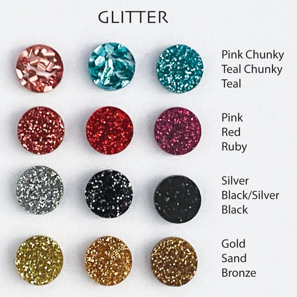 STARDUST Earrings - GLITTER COLORS