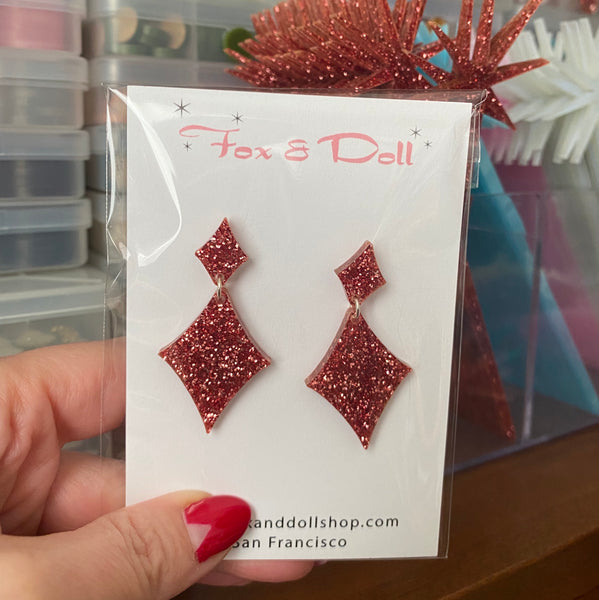 STARDUST Earrings - GLITTER COLORS