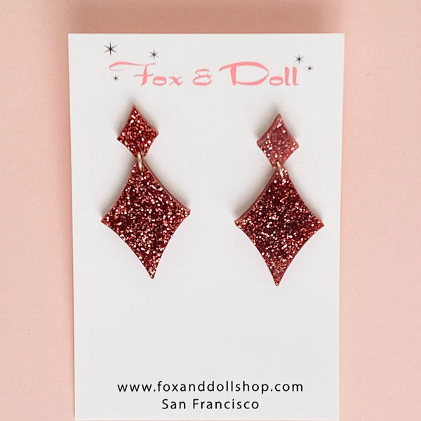 STARDUST Earrings - GLITTER COLORS