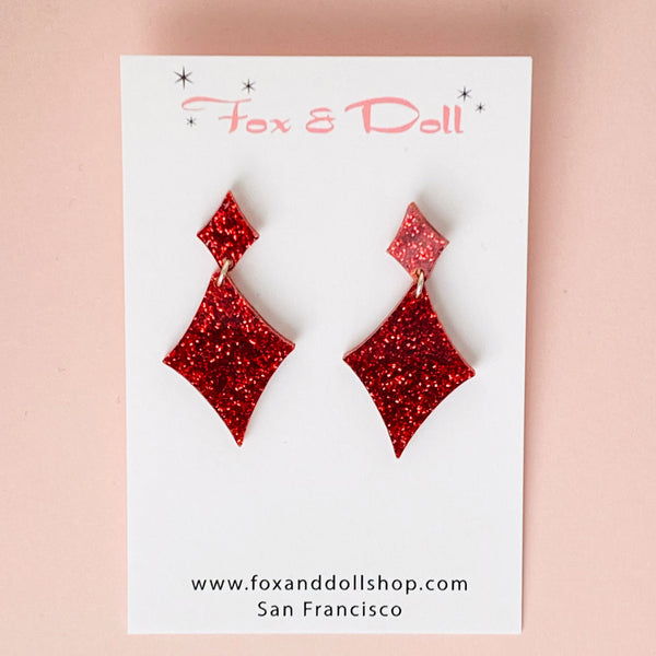 STARDUST Earrings - GLITTER COLORS