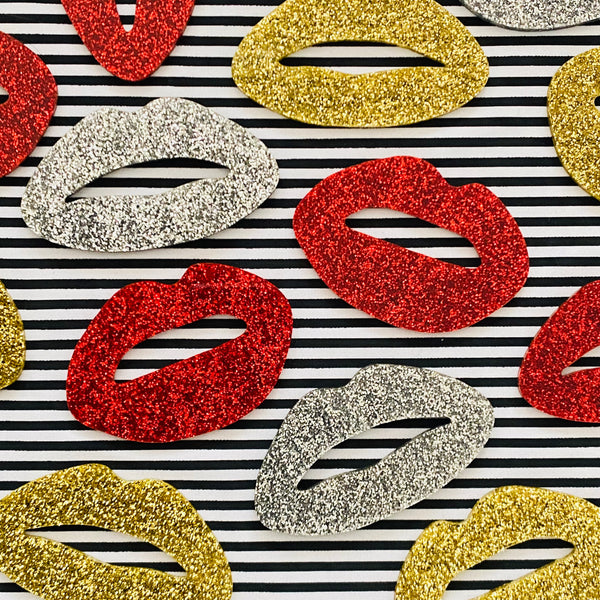 HEDWIG Glitter Lips Pin