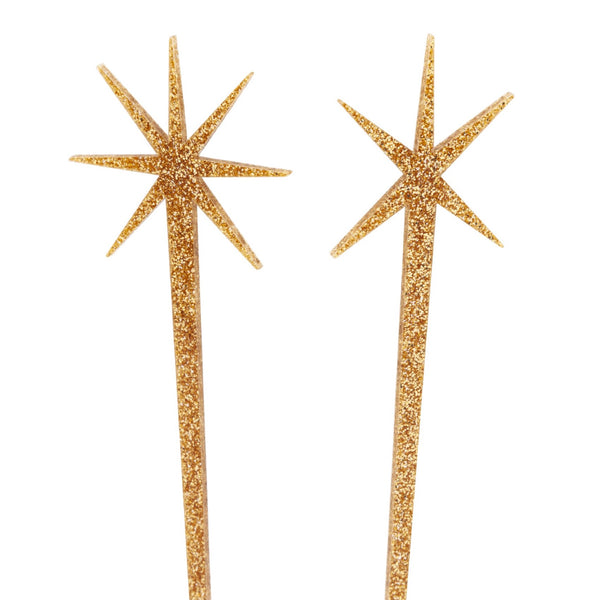 Sand Glitter Starburst Hairsticks
