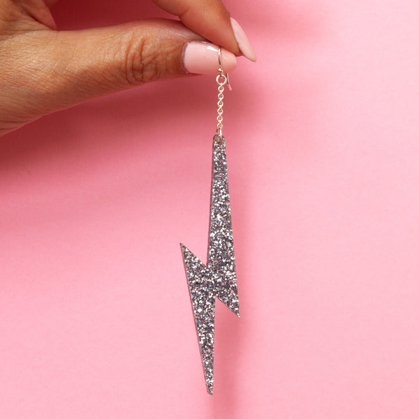 BOWIE MULTI-BOLT Asymmetrical Earrings