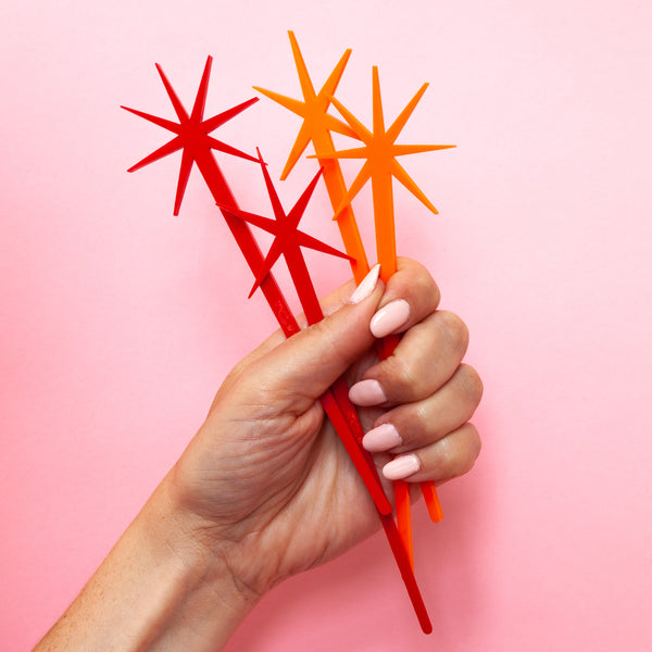 Mod Solids Starburst Hairsticks