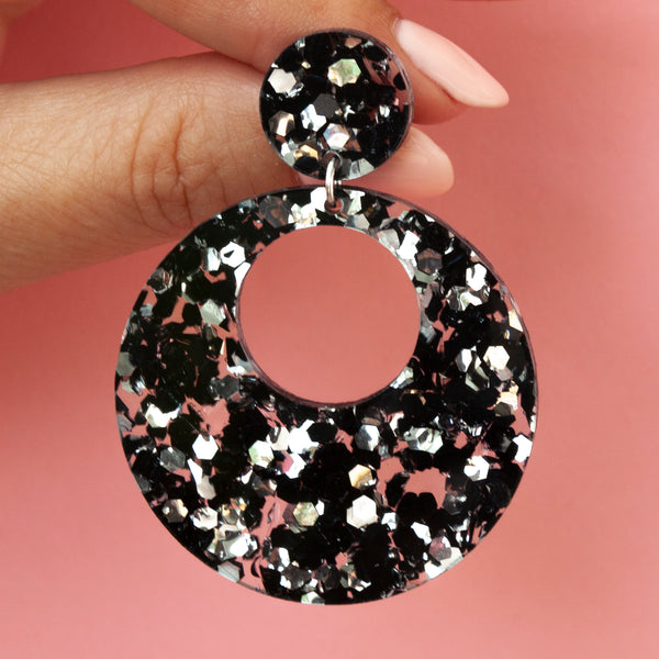ECLIPSE Earrings - CHUNKY GLITTER COLORS
