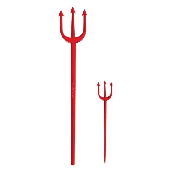 Pitchfork Cocktail Swizzle and Cocktail Pick Set