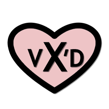 VX'D Pin - White or Pink