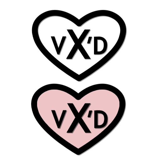 VX'D Pin - White or Pink