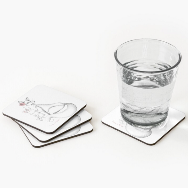 Cocktail Fox Coasters