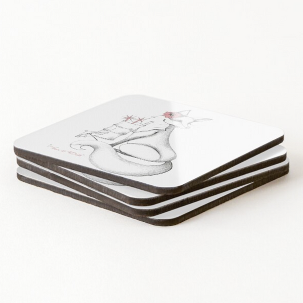 Cocktail Fox Coasters