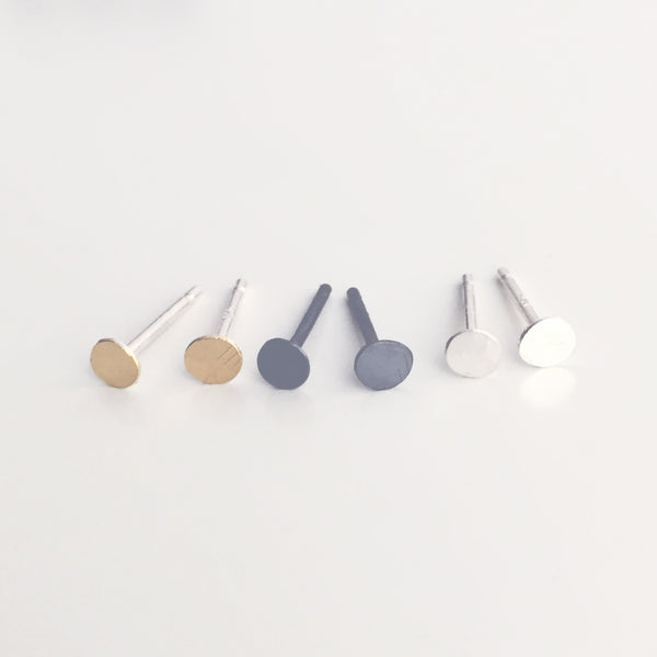 Three Pairs of Tiny Dot Stud Earrings