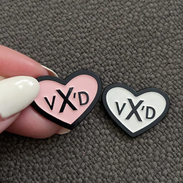 VX'D Pin - White or Pink
