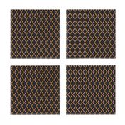 Cocktail Napkin Set - Pink & Mustard on Black
