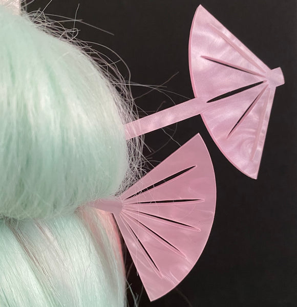 Fan and Parasol Hairsticks/ Cocktail Swizzles