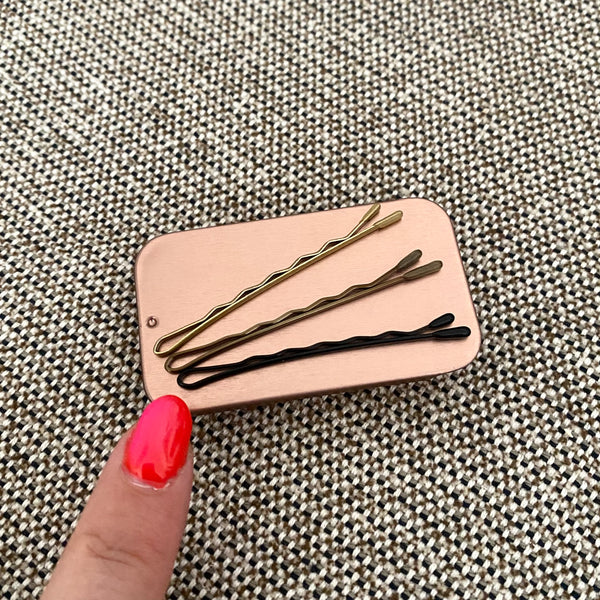 Bobby Pins in Tin