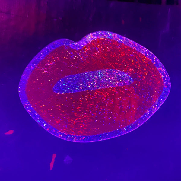 Hedwig Glitter Lips Sticker by Fox & Doll