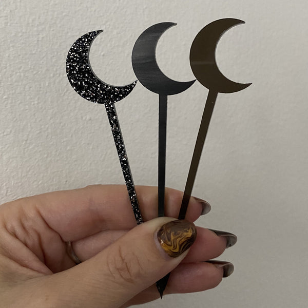 Crescent Moon Cocktail Pick Set