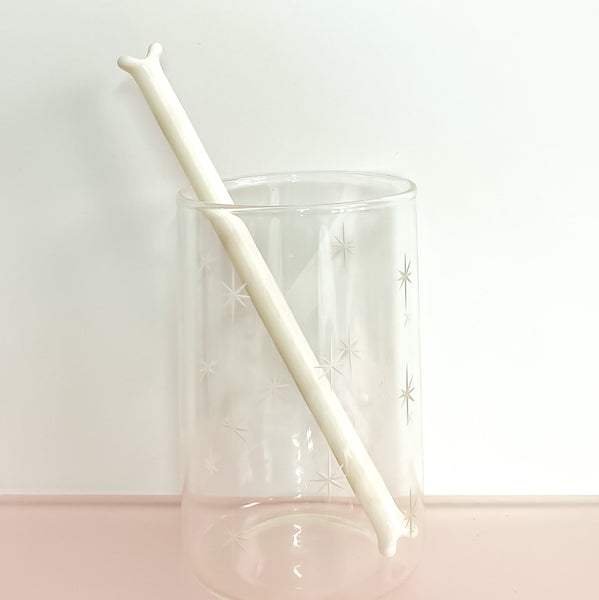 Bone Glass Straw