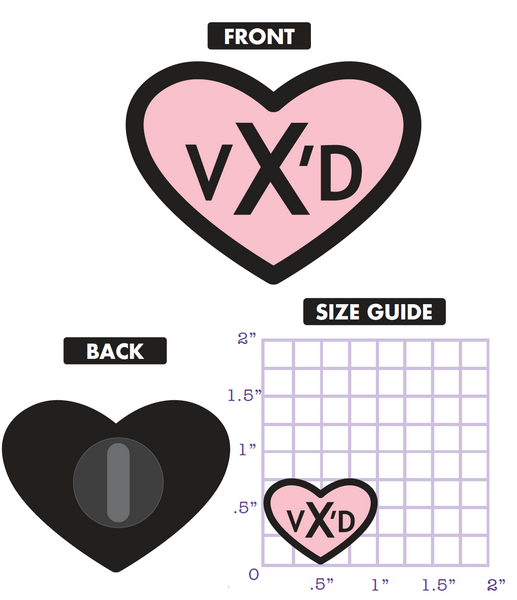 VX'D Pin - White or Pink
