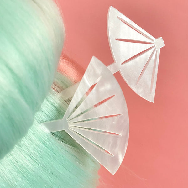 Fan and Parasol Hairsticks/ Cocktail Swizzles