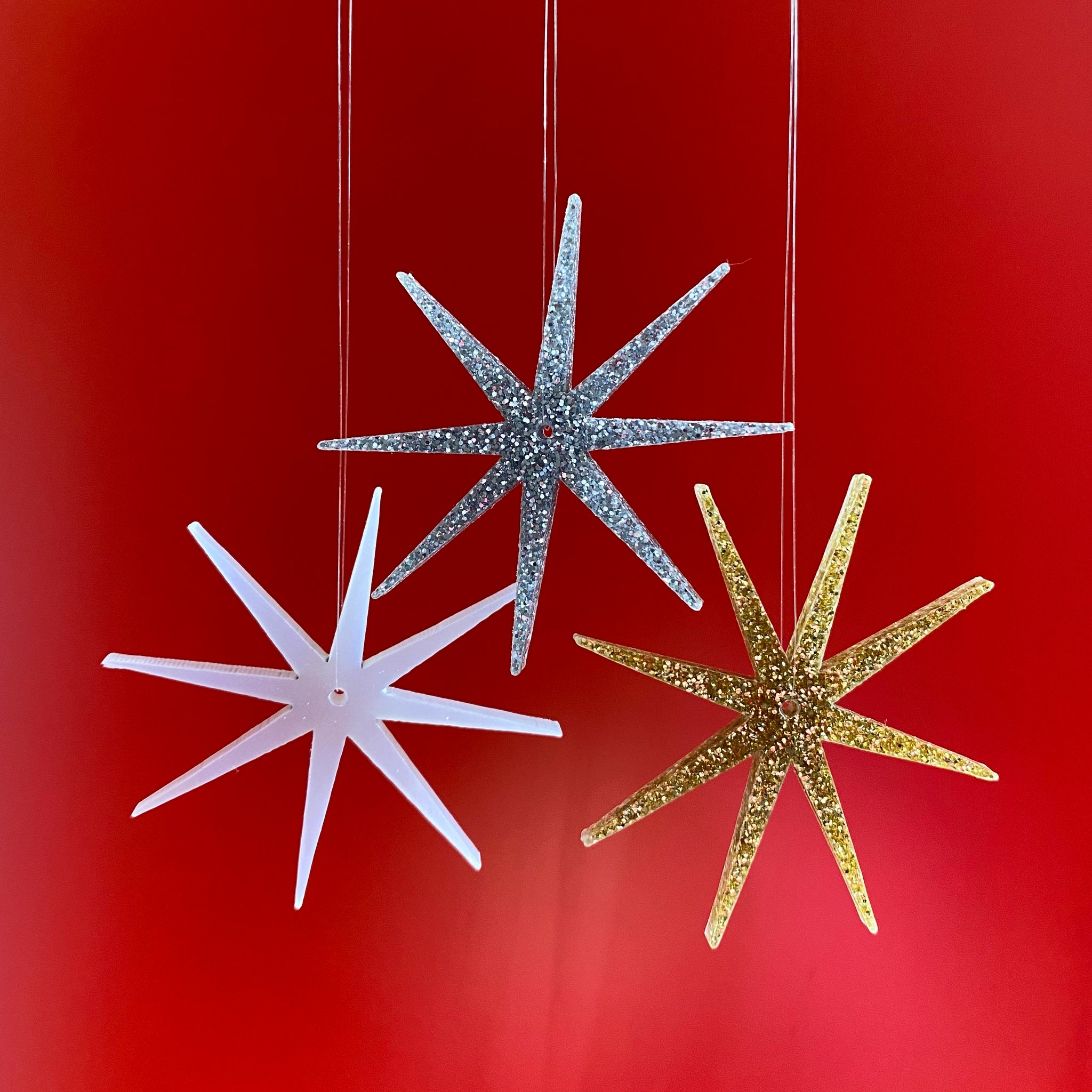 Starburst Holiday Ornament Set